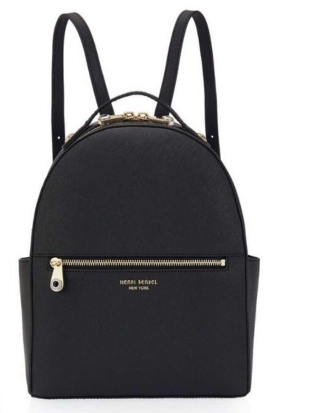 Henri Bendel($300 Retail) Black Leather Mini Backpack  Good Cond